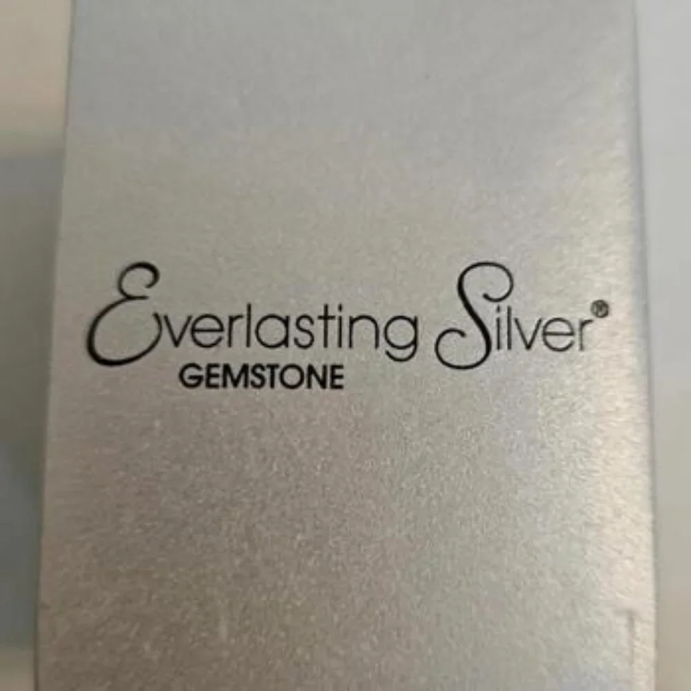 Sterling Silver Emerald and Diamond Accent Earrings NIB - Picture 4 of 4